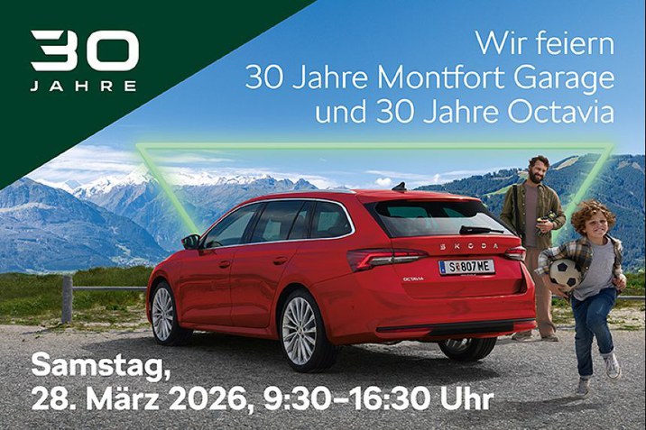 30 Jahre Montfort Garage Götzis - feiern Sie mit uns !!!
